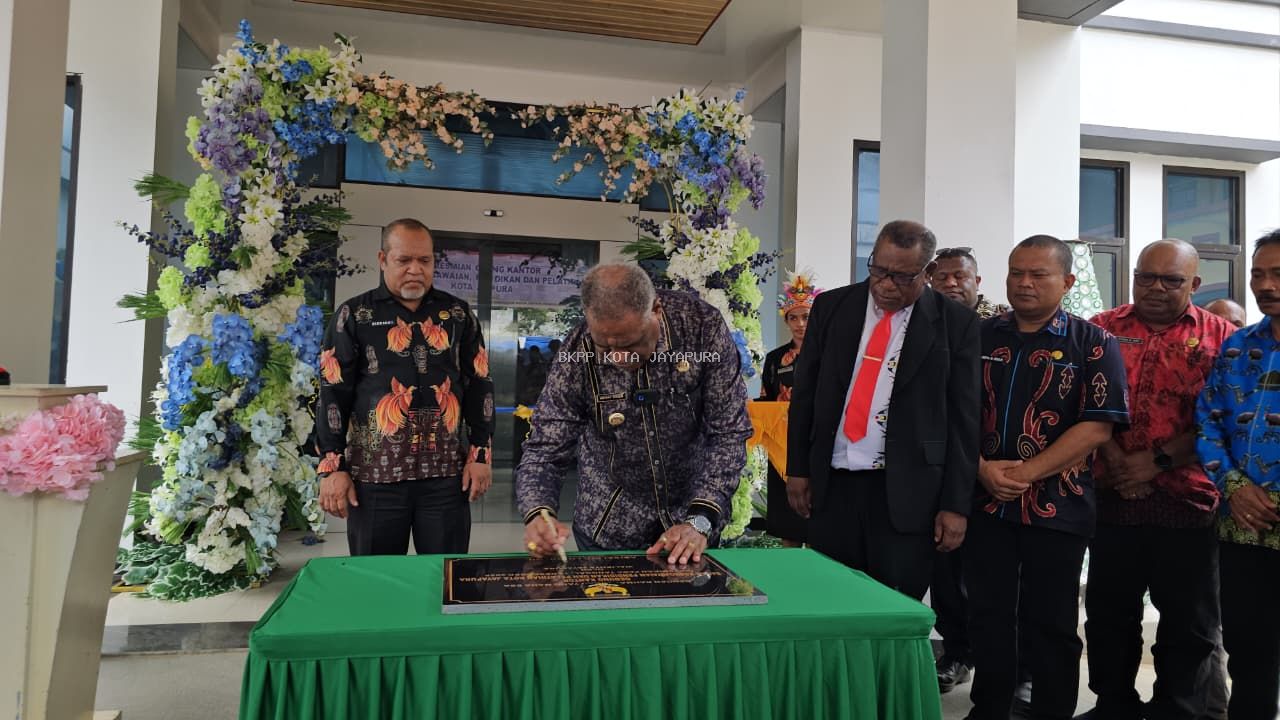 Wali Kota Jayapura Meresmikan Gedung Baru Badan Kepegawaian Pendidikan dan Pelatihan (BKPP) Kota Jayapura